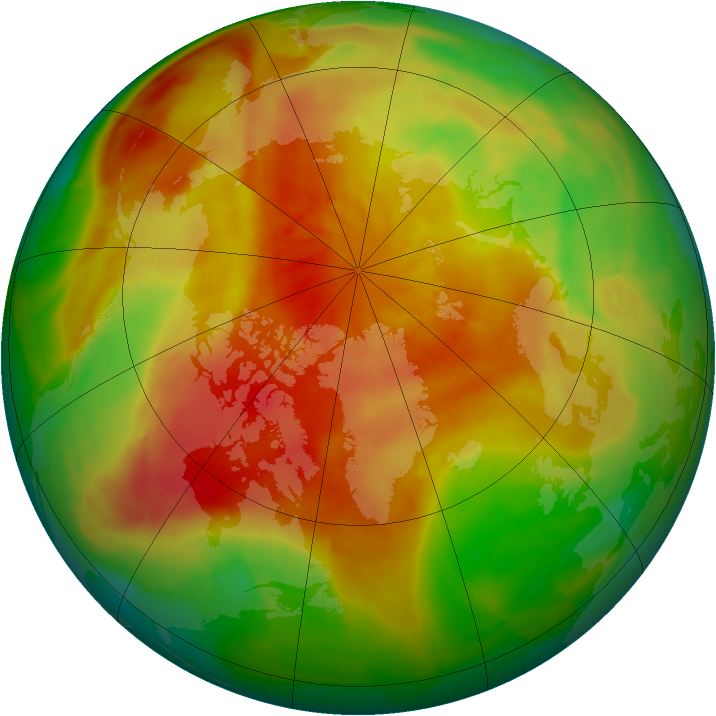 Arctic ozone map for 14 April 2014